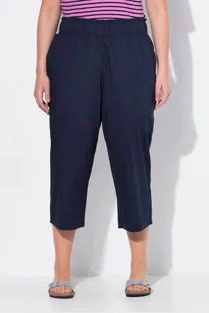 Ulla Popken Schlupfhose Culotte Rose weites Bein Elastikbund Rüsche - Verkäufer: Popken Fashion Group