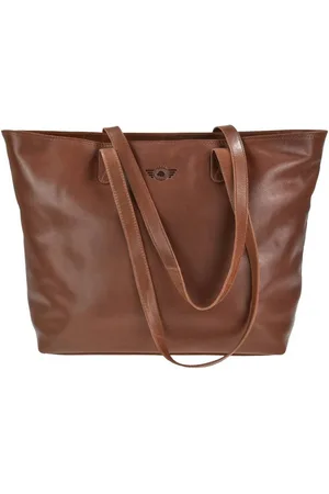 Greenburry Shopper "Waxy Vintage" Schultertasche 47x31cm für Business und Freizeit, mit Notebook- / Tabletfach, Reißverschlussfächer, lange Trageschlaufen - Verkäufer: Ordnung und mehr
