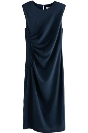 Next Midikleid Gerafftes, gerades Midikleid ohne Ärmel (1-tlg) - Verkäufer: Germany GmbH