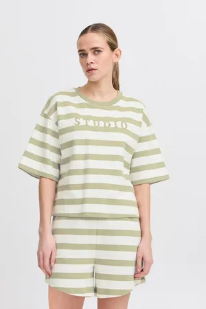 Ichi Rundhalsshirt IHOCIE Modisches T-Shirt mit Streifen - Verkäufer: meinemarkenmode
