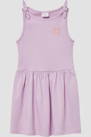 QS by s.Oliver Minikleid Ausgestelltes Kleid mit Knotendetail und Stickerei Stickerei - Verkäufer: