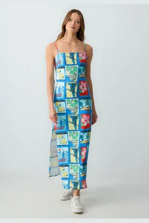 Jimmy Key Minikleid Gewebtes blaues Kleid - Verkäufer: