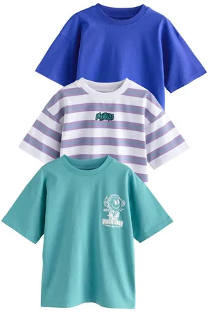 Next Print-Shirt 3er-Pack Relaxed Fit Kurzarm-T-Shirts mit Grafik (3-tlg) - Verkäufer: Germany GmbH