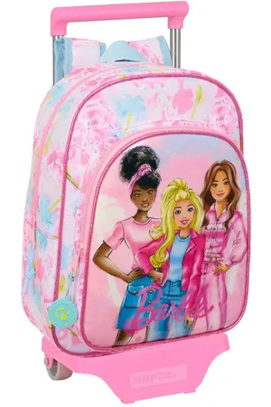 Barbie Rucksack Kinder Rucksack mit Rädern Painterly Rosa Himmelsblau 26 x 11 x - Verkäufer: woolloom