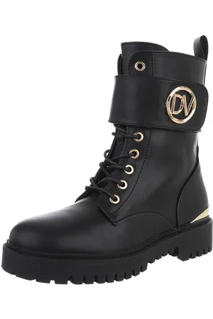 Ital-Design Modische Stiefel mit Komfort und Stil – Trendige Boots Schnürstiefelette (89323125) Blockabsatz Stiefeletten in - Verkäufer: