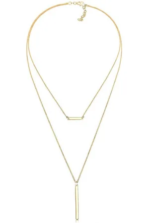 Elli Gliederkette Choker Layer Rechteck 925 Sterling Silber