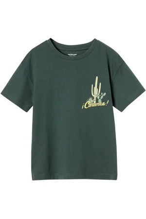 Vertbaudet Kurzarmshirt Jungen T-Shirt mit Print an der Brust - Verkäufer: