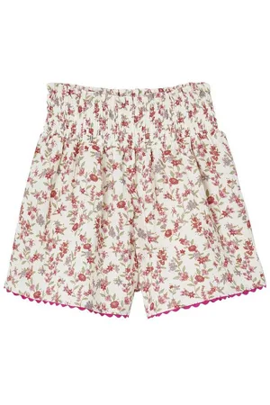 Vertbaudet Shorts Mädchen Musselin-Shorts mit Blumenmuster - Verkäufer: