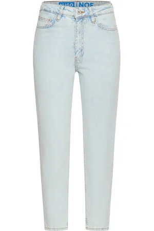 Hugo Blue Mom-Jeans Noe_B Straight Fit Jeans mit hoher Leibhöhe