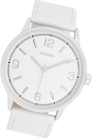Oozoo Quarzuhr Unisex Armbanduhr Timepieces Analog, (Analoguhr), Damen, Herrenuhr rund, groß (ca. 45mm) Lederarmband, Casual-Style - Verkäufer: Fit4Style Silberschmuck - IMPPAC