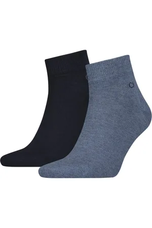Calvin Klein Kurzsocken CK MEN QUARTER 2P (2 Paar) Mit kleinem Rippenbündchen