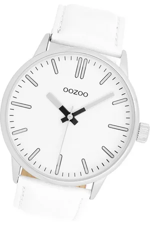 Oozoo Quarzuhr Unisex Armbanduhr Timepieces Analog, (Analoguhr), Damen, Herrenuhr rund, groß (ca. 45mm) Lederarmband, Casual-Style - Verkäufer: Fit4Style Silberschmuck - IMPPAC