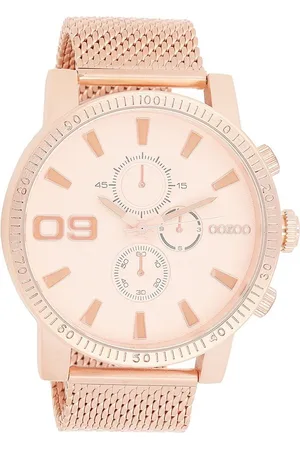 Oozoo Quarzuhr Herren Armbanduhr rosegold Analog, (Analoguhr), Herrenuhr rund, extra groß (ca. 50mm) Metallarmband, Casual-Style - Verkäufer: Fit4Style Silberschmuck - IMPPAC