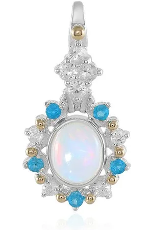 Cavill Anhänger Set Welo Opal & Blauer Topas Sterling-Anhänger, 14K Akzente (1-tlg) - Verkäufer: Juwelo Deutschland GmbH