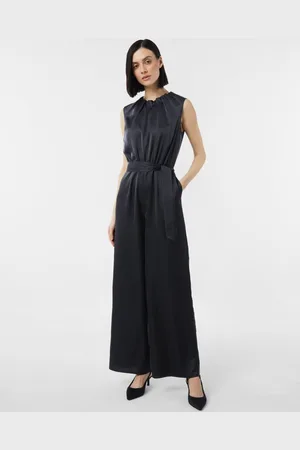 Comma, Overall Satin-Jumpsuit mit Faltendetails und Eingrifftaschen Raffung - Verkäufer: s.Oliver