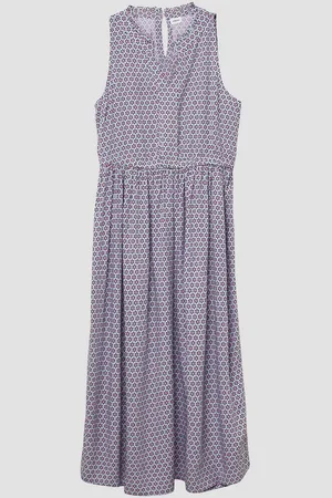 QS by s.Oliver Maxikleid Midikleid aus Viskose mit Rüschenkragen - Verkäufer: