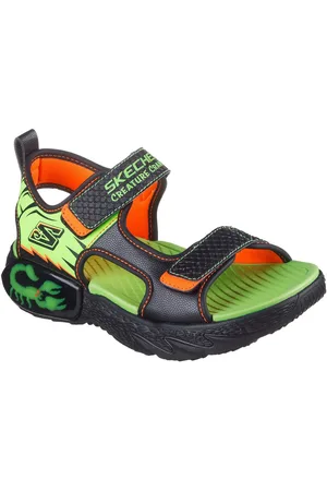 Skechers CREATURE-SPLASH Sandale, Klettsandale mit coolem Motiv, Größenschablone zum Download