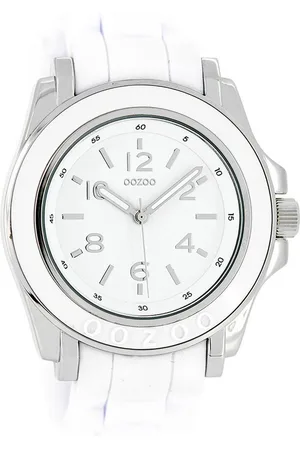 Oozoo Quarzuhr Damen Armbanduhr blau Analog, (Analoguhr), Damenuhr rund, groß (ca. 44mm) Silikonarmband, Fashion-Style - Verkäufer: Fit4Style Silberschmuck - IMPPAC