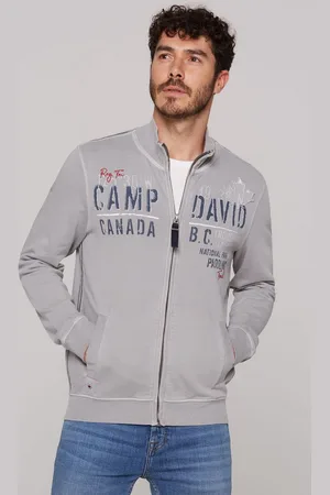 Camp David Sweatjacke mit Stehkragen