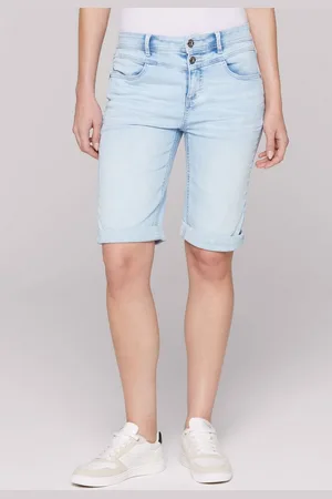 Soccx Jeansshorts mit zwei Knöpfen am Bund