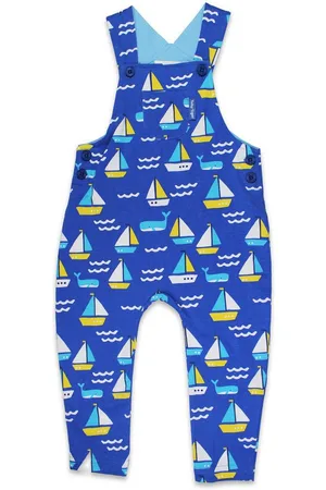 Toby Tiger Latzhose Latzhose mit St Ives Boote Print - Verkäufer: GmbH