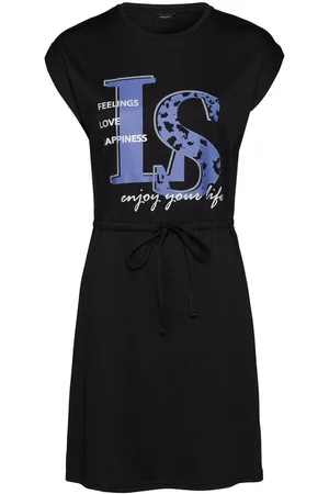 Laura Scott Shirtkleid mit Bindetaille und Frontprint - NEUE KOLLEKTION