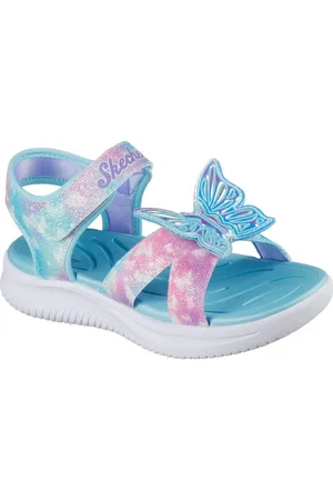 Skechers JUMPSTERS SANDAL-BUTTERFLY BRITES Sandale, Blink,-Klettschuh, Schmetterlingdesign, Größenschablone zum Download