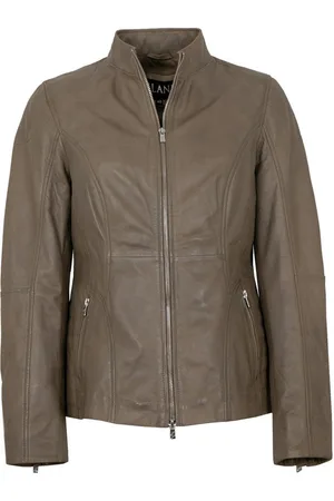 Jilani Lederjacke Zinnia - Damen Lederjacke Lammnappa dark sand - Verkäufer: Lederjacken24
