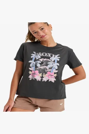 Roxy Print-Shirt Oceanregular Poster - T-Shirt für Frauen XS, Phantom - Verkäufer: MOOLOOLABAS