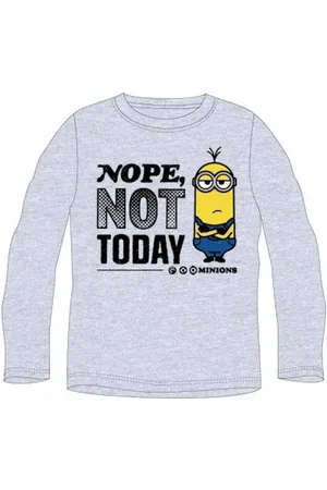 Minions T-Shirt Jungen Langarm-Shirt, "Nope. Not Today", & Grün, Größe - Verkäufer: kaufhaus-chemnitz