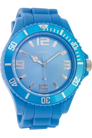 Oozoo Quarzuhr Damen Armbanduhr Analog, (Analoguhr), Damenuhr rund, extra groß (ca. 48mm) Silikonarmband, Fashion-Style - Verkäufer: Fit4Style Silberschmuck - IMPPAC