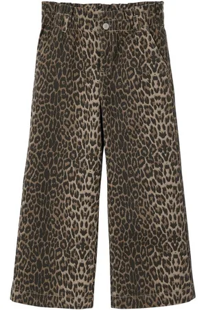 Vertbaudet Cargohose Weite Mädchen Paperbag-Hose mit Leopardenmuster - Verkäufer: