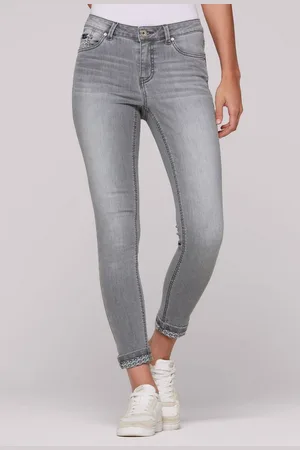 Soccx Slim-fit-Jeans mit Turn-Up Saum