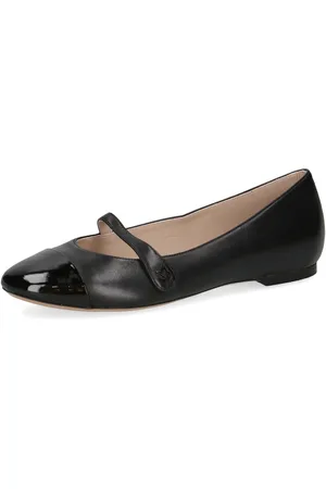 Caprice Riemchenballerina, Bequemschuh, Businessschuh, Flats mit Klettverschluss-Riemchen