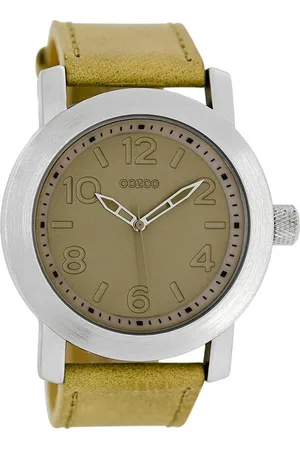 Oozoo Quarzuhr Damen Armbanduhr blau Analog, (Analoguhr), Damenuhr rund, groß (ca. 44mm) Lederarmband, Fashion-Style - Verkäufer: Fit4Style Silberschmuck - IMPPAC
