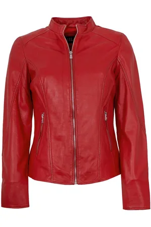 Jilani Lederjacke Fulya - Damen Lederjacke Lammnappa salsa - Verkäufer: Lederjacken24