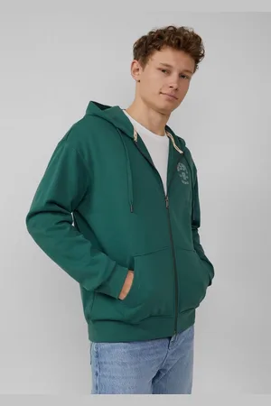 QS by s.Oliver Outdoorjacke Hoodie-Sweatshirtjacke mit Frontprint Artwork - Verkäufer: s.Oliver