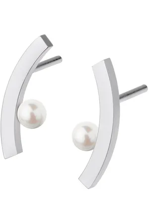 ERNSTES Paar Ohrstecker Ohrringe Edelstahl / SW-Perle E561 - Verkäufer: Schmuck-Uhren-Trends