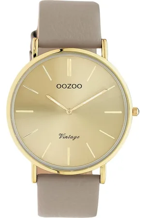 Oozoo Quarzuhr Damen Armbanduhr blau Analog, (Analoguhr), Damenuhr rund, groß (ca. 40mm) Lederarmband, Fashion-Style - Verkäufer: Fit4Style Silberschmuck - IMPPAC