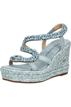 Alma en Pena Sandalen Leder/Textil Keilsandalette - Verkäufer: S4S Commerce