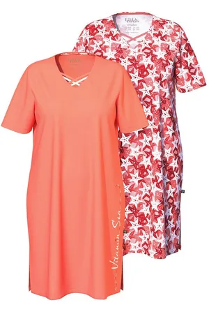 Ulla Popken Bigshirt Bigshirts 2er-Pack Seesterne V-Ausschnitt Halbarm - Verkäufer: Popken Fashion Group
