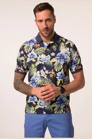 JP 1880 Poloshirt Poloshirt Halbarm Piqué Alloverprint - Verkäufer: Popken Fashion Group
