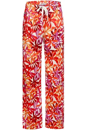 Bicalla Culotte Hose mit Blüten-Print in Pink/Orange (1-tlg) - Verkäufer: SENSCOIN GmbH
