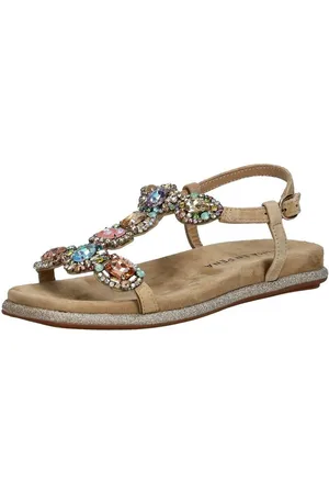 Alma en Pena Sandalen Veloursleder/Textil Riemchensandalette - Verkäufer: S4S Commerce
