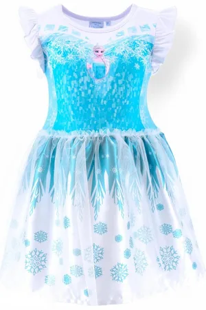 Disney Sommerkleid Elsa Mädchenkleid mit Tüll & Glitzer Gr. 104-128 cm - Verkäufer: Starkids Licensed Brands and more