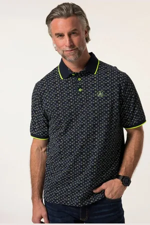 Boston Park Poloshirt Poloshirt Halbarm Alloverprint - Verkäufer: Popken Fashion Group