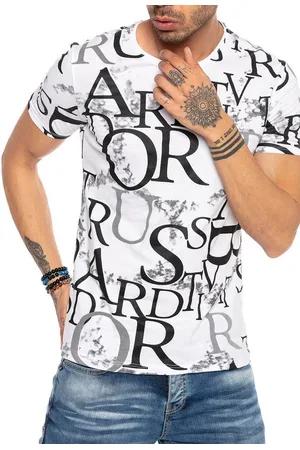 Redbridge T-Shirt mit Allover-Schriftprint – figurbetonter Schnitt - Verkäufer: ChillDeal