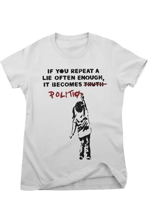 Banksy T-Shirt Politics Girly Tee - Verkäufer: 247Group GmbH