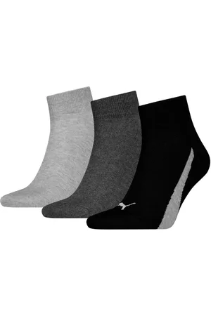 PUMA Kurzsocken UNISEX LIFESTYLE QUARTER 3P (3-Paar, 3 Paar) mit kurzem geripptem Schaft