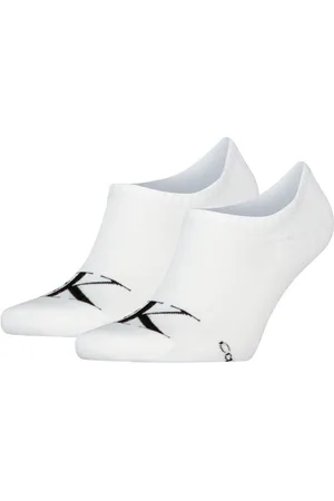 Calvin Klein Füßlinge CKJ MEN FOOTIE HIGH CUT 2P MONOGRAM (2-Paar, 2 Paar) mit stilvollem Logodetail